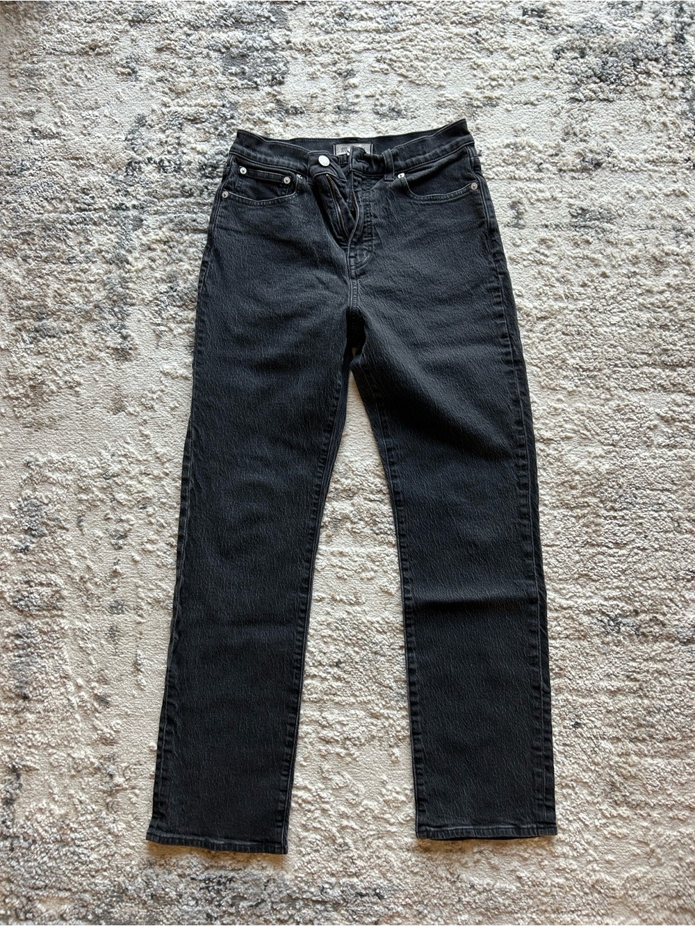 Madewell Straight-Leg Jeans in Black Wash